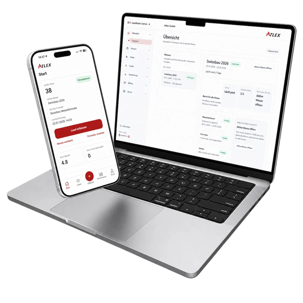 LeadRadar App und Backend zur digitalen Leaderfassung und Nachbearbeitung von Messe-Leads